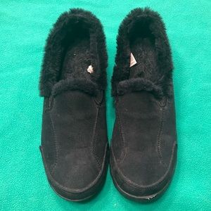danskin now faux fur shoes